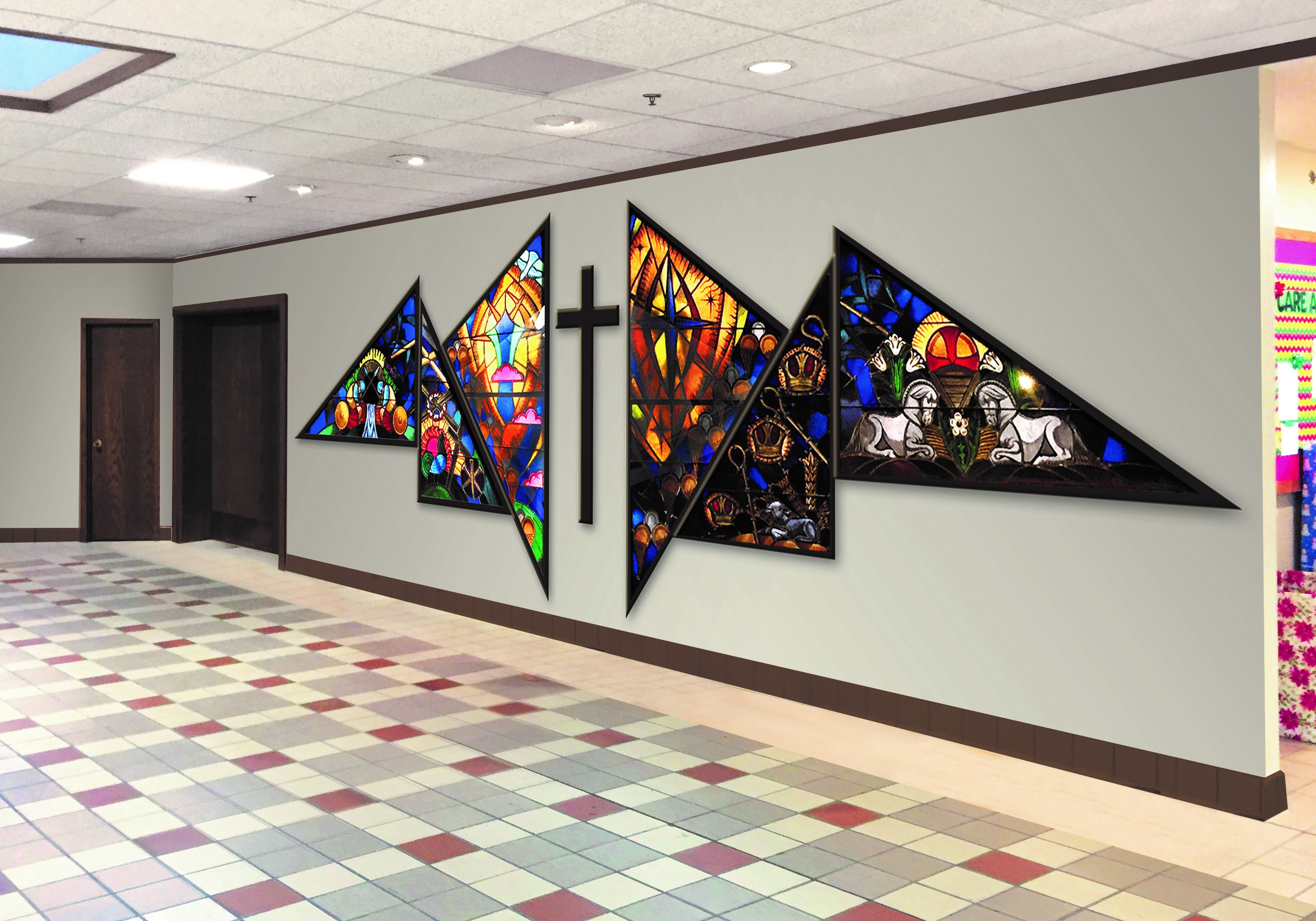 Foyer between Luther Hall & Fellowship Hall